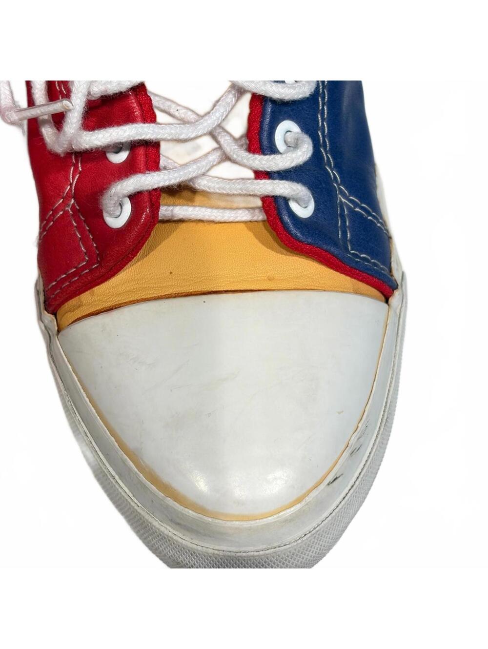 Rare 90's Reebok BOKS Classic Color Block High Top Sneakers Skater Retro Vintage - Picture 3 of 16